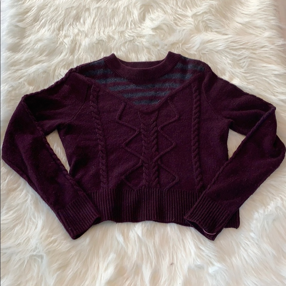 Alice & UO cropped mohair blend sweater Sz S/P